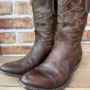 Old Gringo Embroidered Brown Ankle Boot size 8